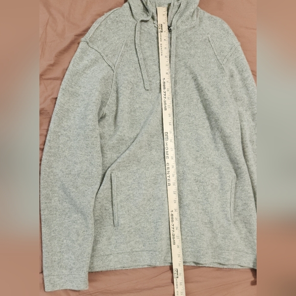 Mens naked cashmere zip up hoodie - Picture 2 of 6